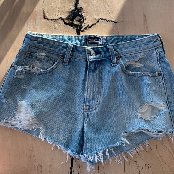 Abercrombie Jean Shorts size 4 - Picture 3 of 5